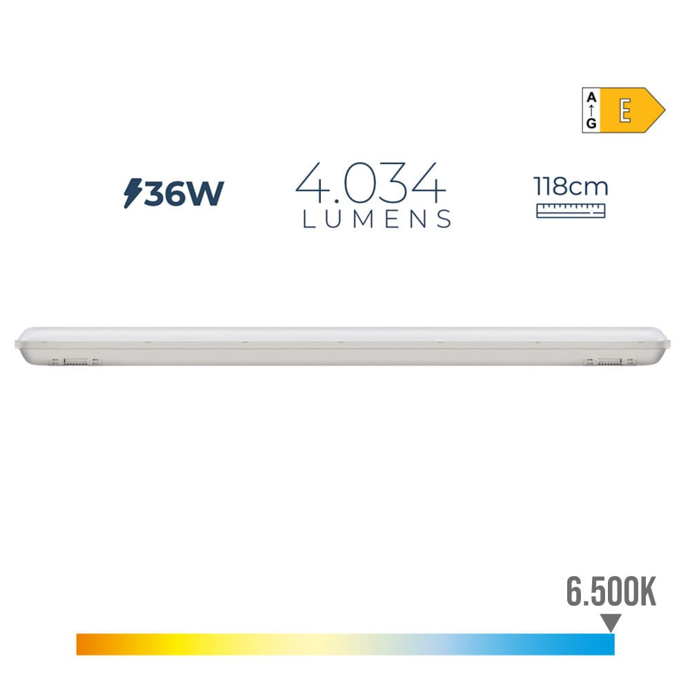 EDM Armadura LED IP65 36W 3000 Lumens 6.500K Luz Fria - ELK31411