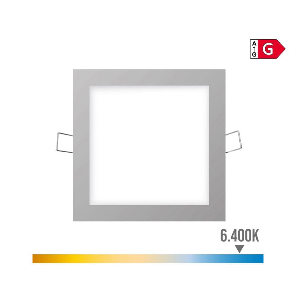 MINI DOWNLIGHT LED QUADRADO DE ENCASTRAR 6W 6400K LUZ FRIA COR CR