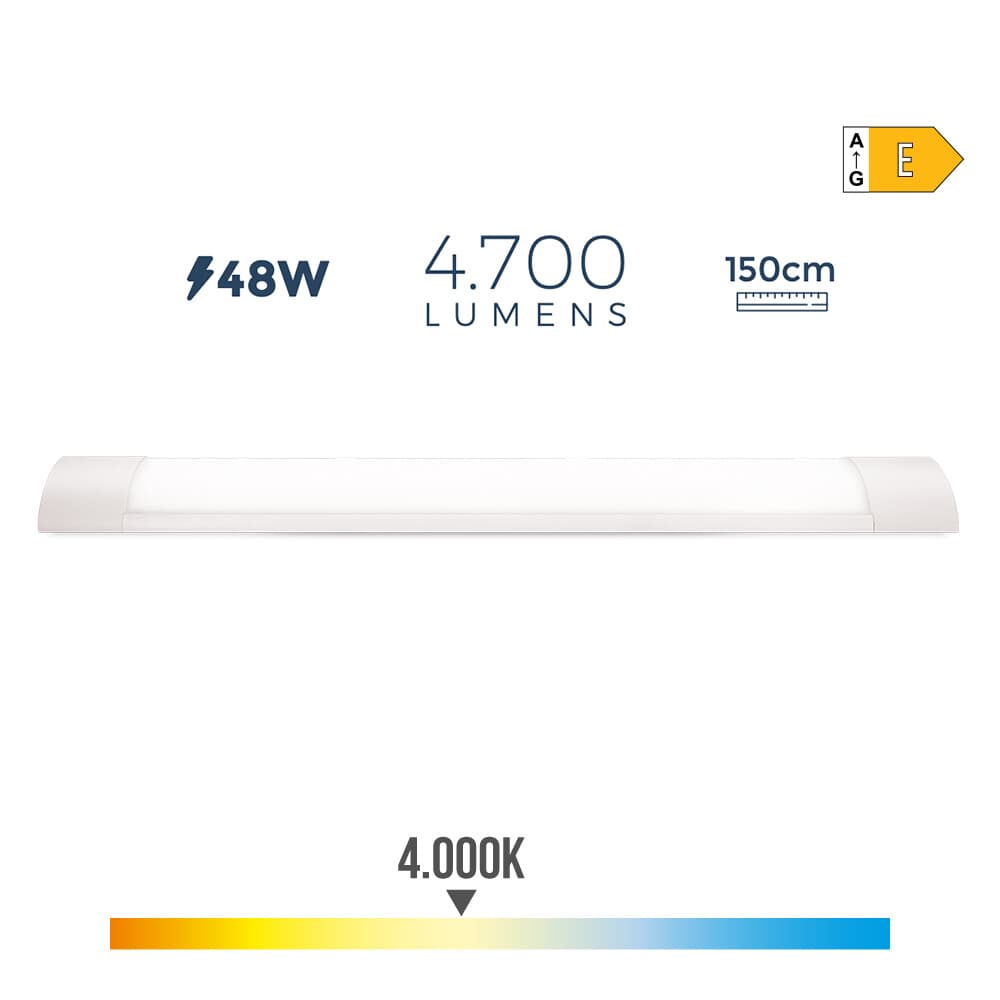 EDM Armadura Eletronica LED 48w 4700lm 4.000k Luz Dia - EDM31692