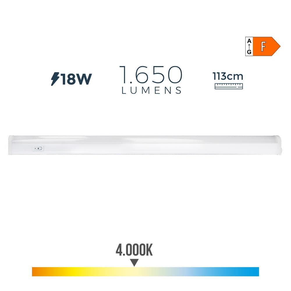 EDM Armadura Eletronica LED 18w 1550 Lumens 4.000k - EDM31697