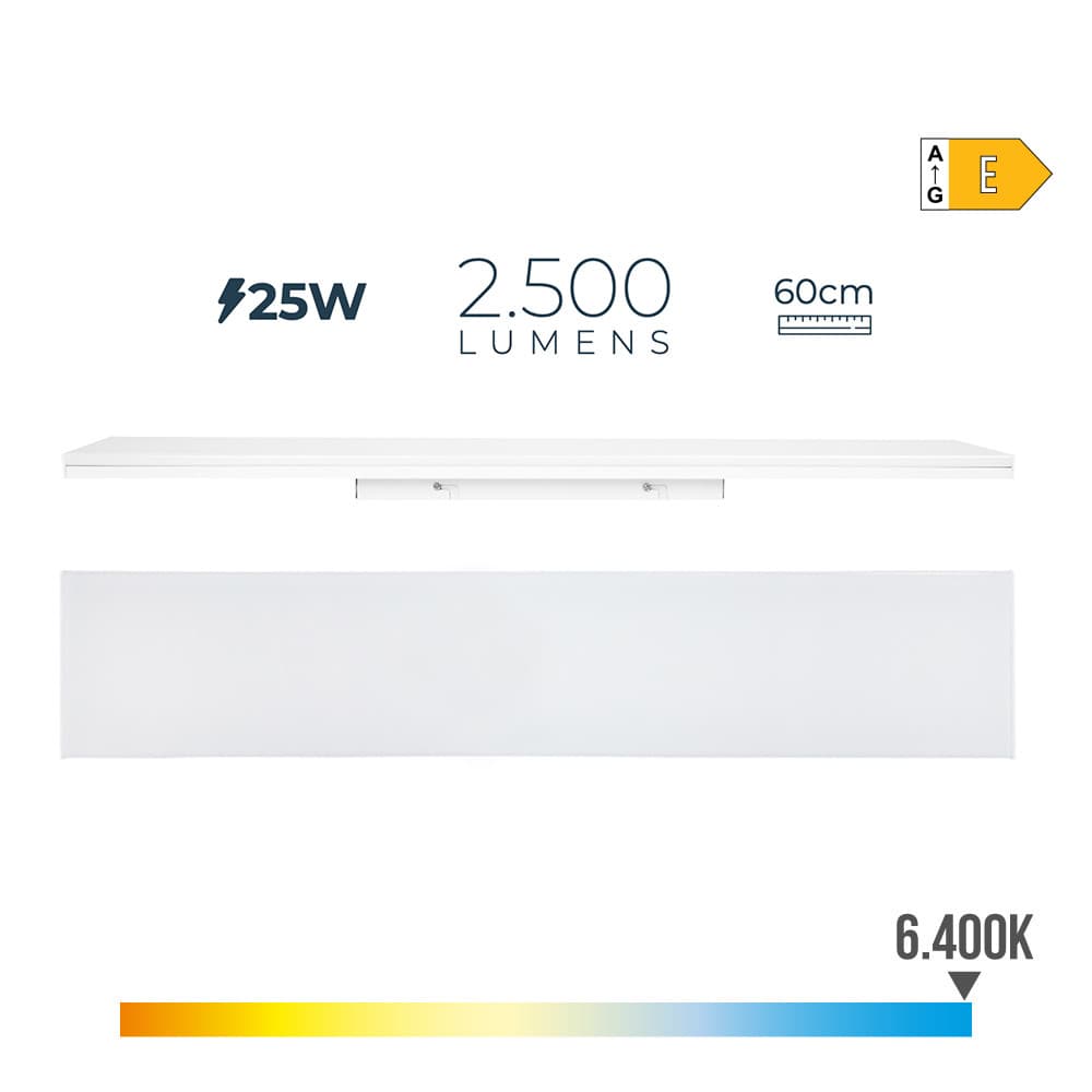 EDM Armadura LED 25W 60cm 6400K Luz Fria 2500Lm - ELK31750
