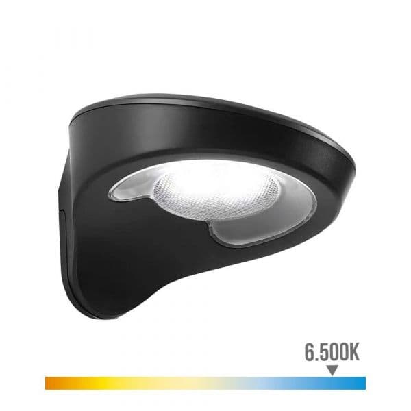 EDM Candeeiro Solar LED de Parede 31852 Preto