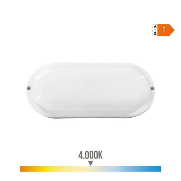 EDM Candeeiro Oval LED 18W 4000K Branco