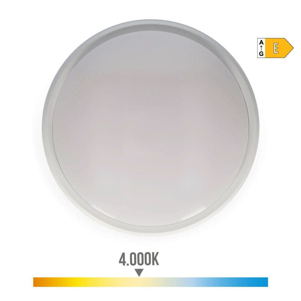 LÂMPADA EXTERIOR LED CIRCULAR 18W 1950LM IP54 4000K LUZ DIA Ø21X5