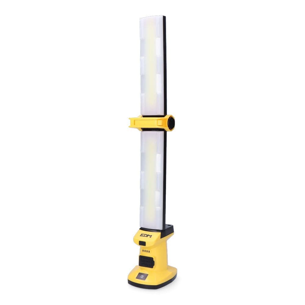 EDM Lanterna de Trabalho LED Recarregável 20W 1500lm GY001S7919846 Articulada XL