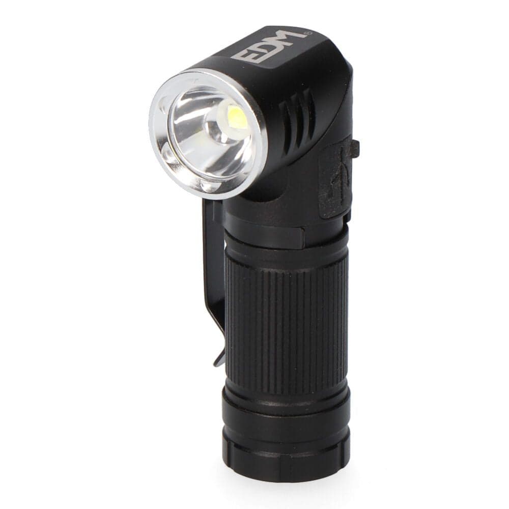 EDM Mini Lanterna led Retrátil Recarregavel 450 Lumen - ELK36443