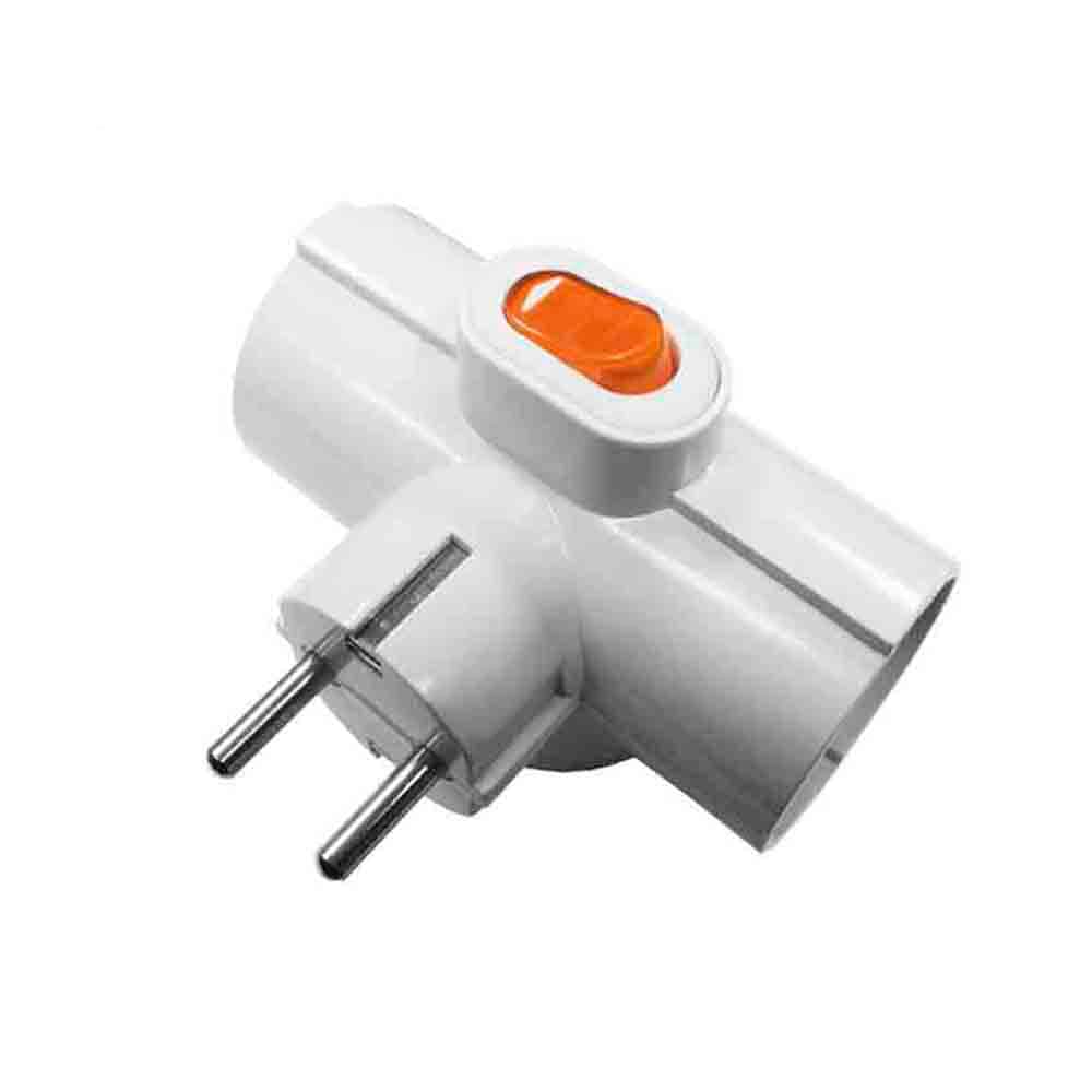 EDM Ficha Tripla 3 Tomadas com Interruptor T/tl 16A 250V - EDMR40067