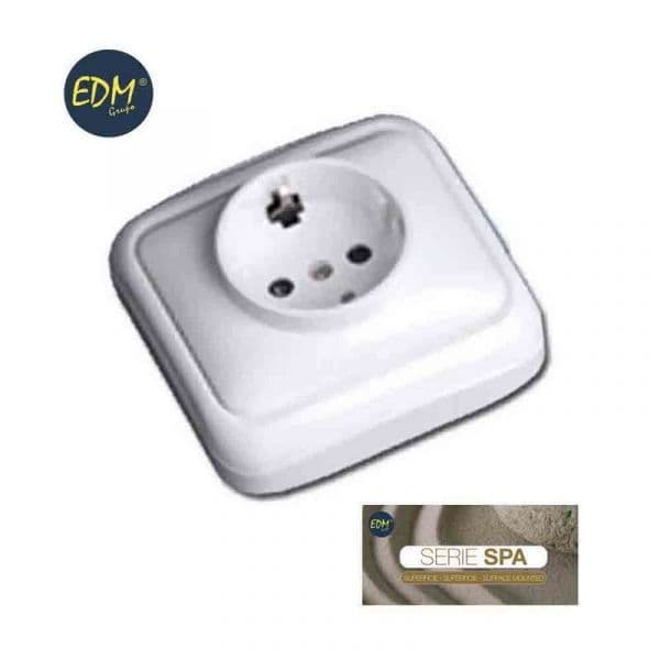 EDM Tomada T/tl Superficie Serie Spa - EDM43152