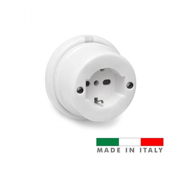 EDM Tomada Schuko Tt Porcelana Serie Vintage 10A-250V - ELK43752