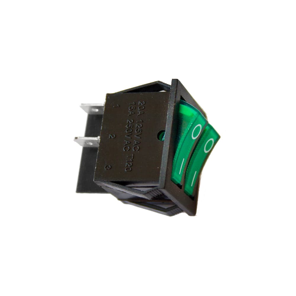INTERRUPTOR DUPLO 15A 250V VERDE