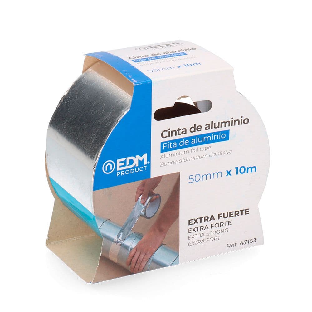 EDM Fita Adesiva Multiuso de Alumínio 10mx50mm - EDM47153