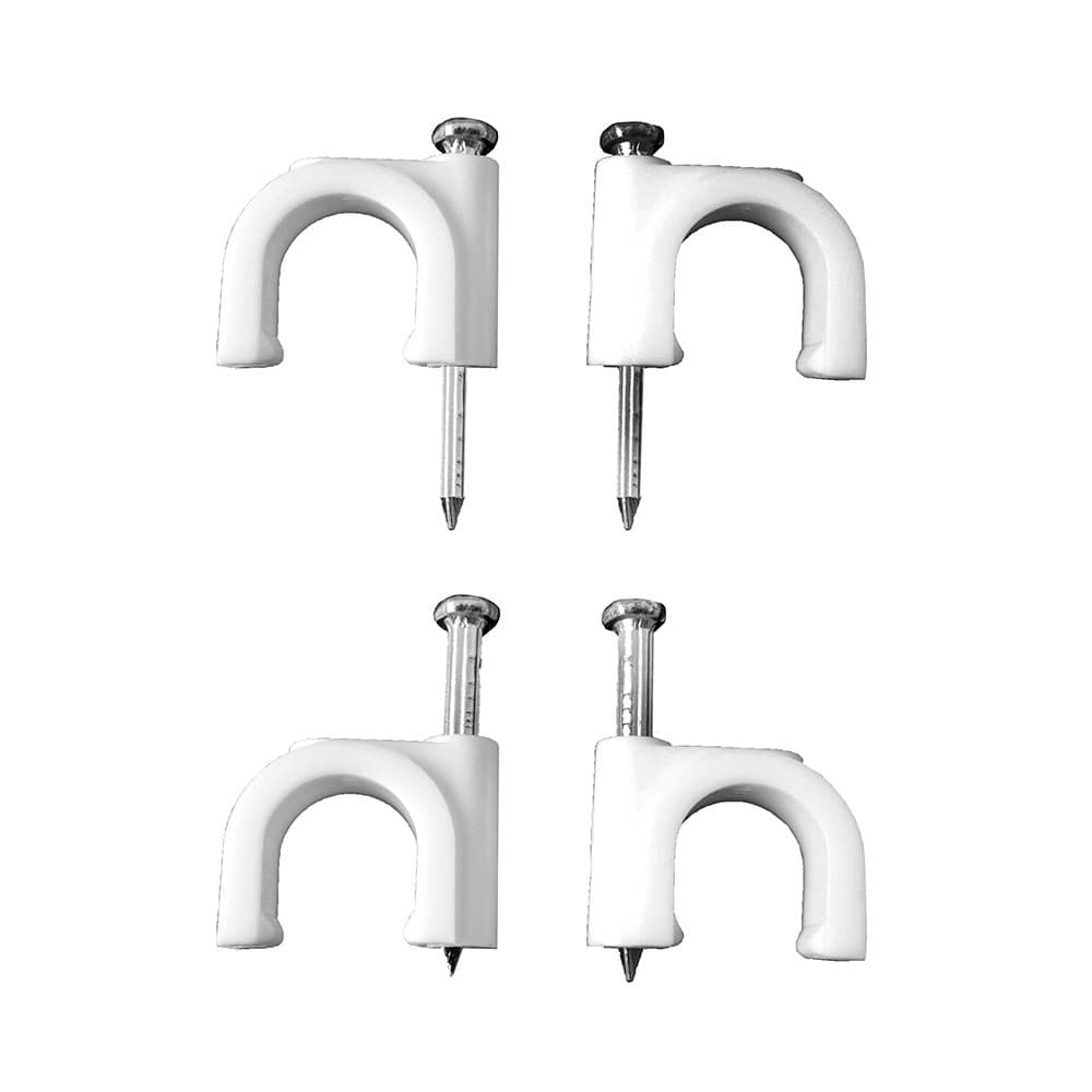 EDM Abraçadeira Redonda Branca com Prego 2x1,5 Nº 07 C - EDM48007