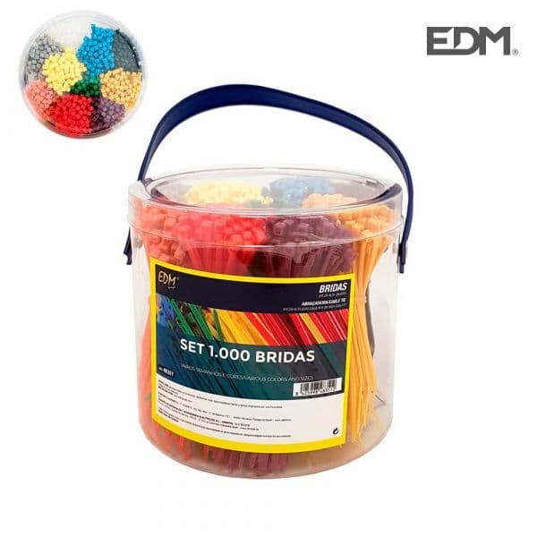 EDM Conjunto de 1000 Flanges Apresentação de Várias Cores em Potenciômetro