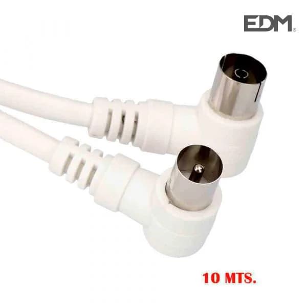 Edm Extensão de Tv Angulada 9,5 mm Embalagem White de 10 M - 840003723