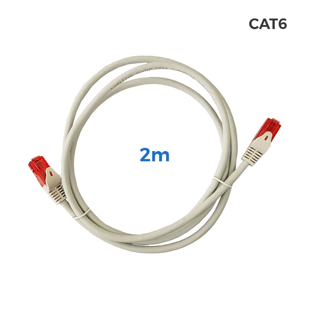 CABO UTP CAT.6 CONECTOR RJ45 COBRE LSZH CINZENTO 2M