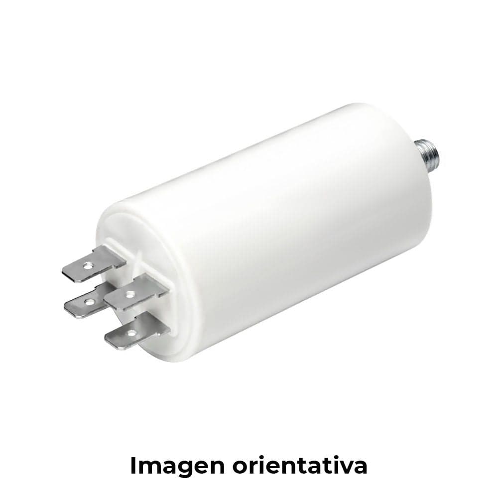 CONDENSADOR DE ARRANQUE MKA 15MF 5% 450V Ø3,8X7,4CM COM ROSCA M8