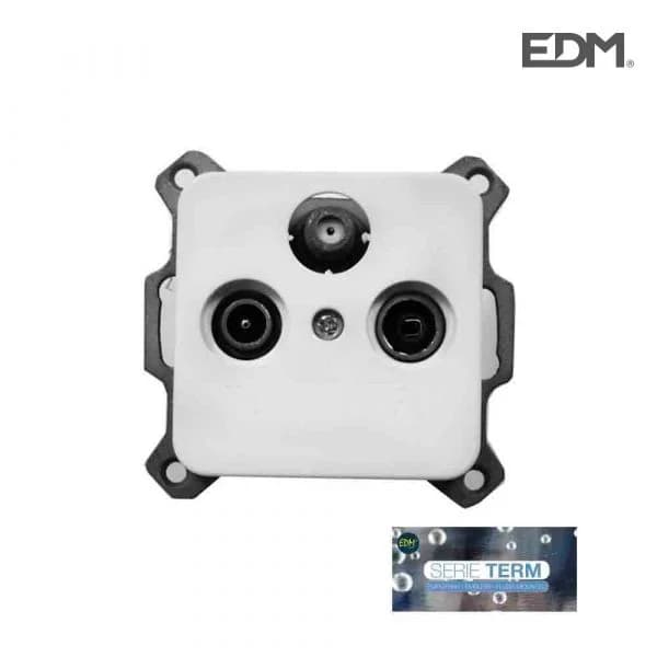 EDM Tomada Tv+fm+sat Encastrar "serie Term" (saco Blíster) - 65309