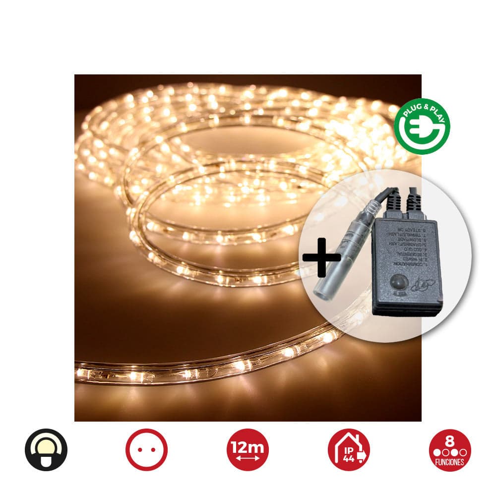 EDM Kit Flexiled Multifunção Branco Quente Ip44 230V 12M Edm. Ap- - 71492