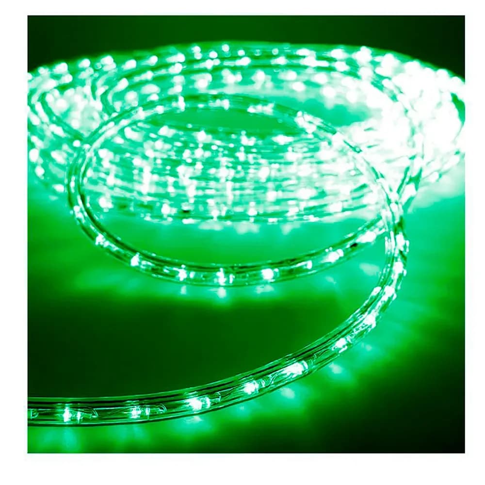 EDM Tubo LED Flexível Flexiado 2 Vias Multifunções 48m Verde