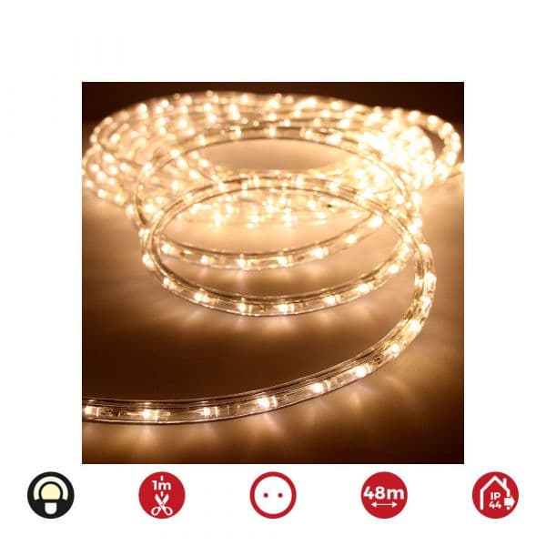 EDM Tubo Flexível Fixo 72714 48m Branco Quente