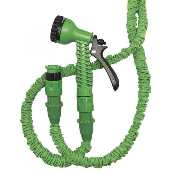 EDM Mangueira Extensível 22m Verde/Preto