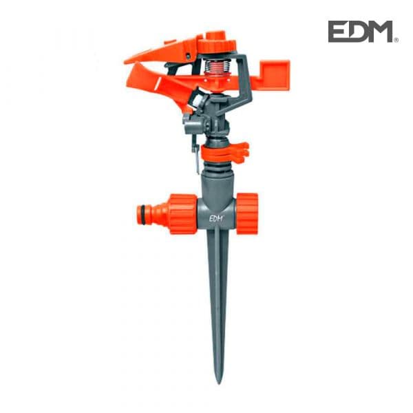 EDM Aspersor Setorial Ajustável 20-360° 400m² Preto