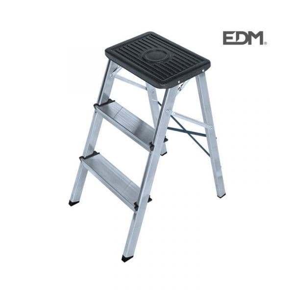 EDM Taburete Aluminio 3 Peladaños Segun Une En 14183
