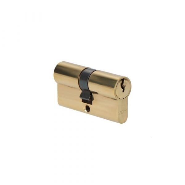 EDM Cilindro Latão 60mm (30+30mm) Largura da Came r15 com 3 Chaves de Yale Incluidas - 85162