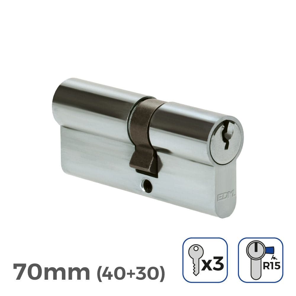 EDM Canhão Niquel 70MM (40+30MM) com 3 Chaves Incluid. - EDM85172