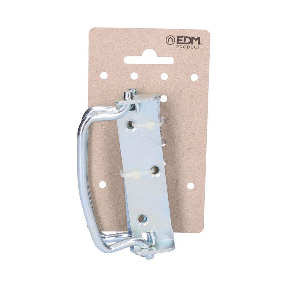 EDM 2 Uni. Pega Dobrável com Stop 100 mm Cor Zinco em Cartão de Suspensão - 85194
