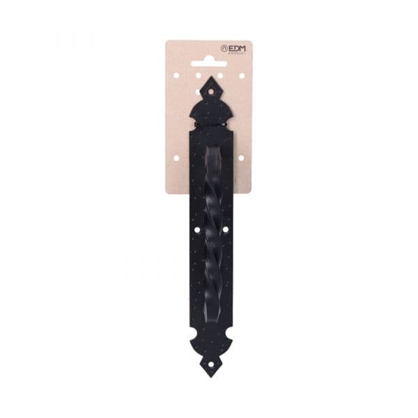 EDM Maçaneta de Porta Forjada Preta de 275mm em Cartão de Suspensão - 85256