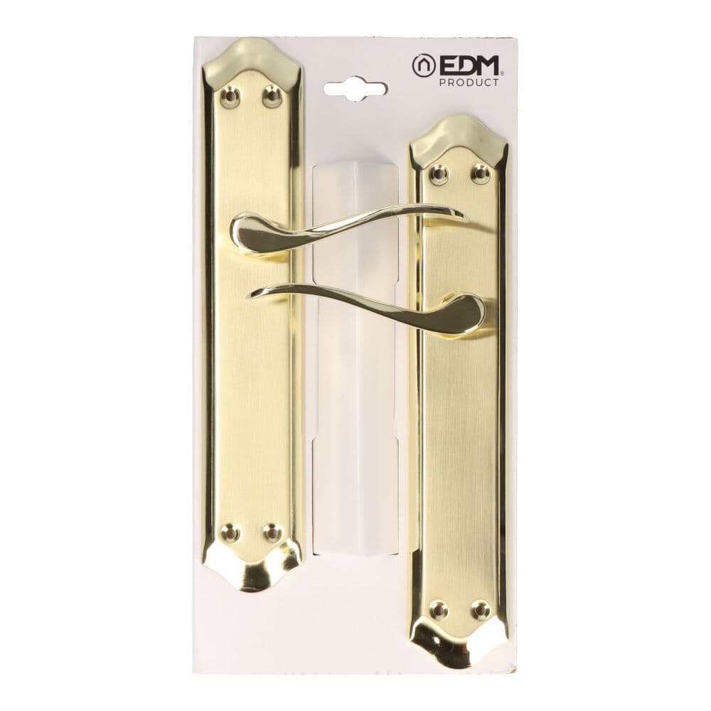 EDM Jogo de Puxador 202 Biouro Aço Dourado 25,6 x 4,7 cm