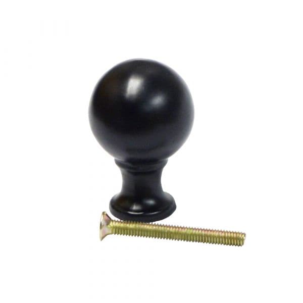 EDM Puxador Bola 18MM Hº Preto - ELK85617