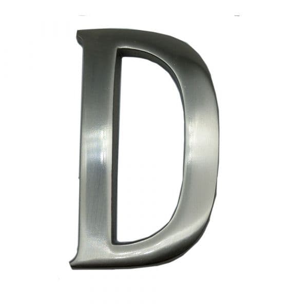 EDM Letra D Niquel Mate 10cm Fixação Invisível - 85628