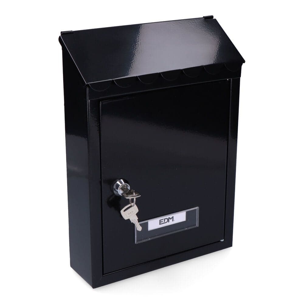 EDM Caixa de Correio Modelo Standard Preto - EDM8580D