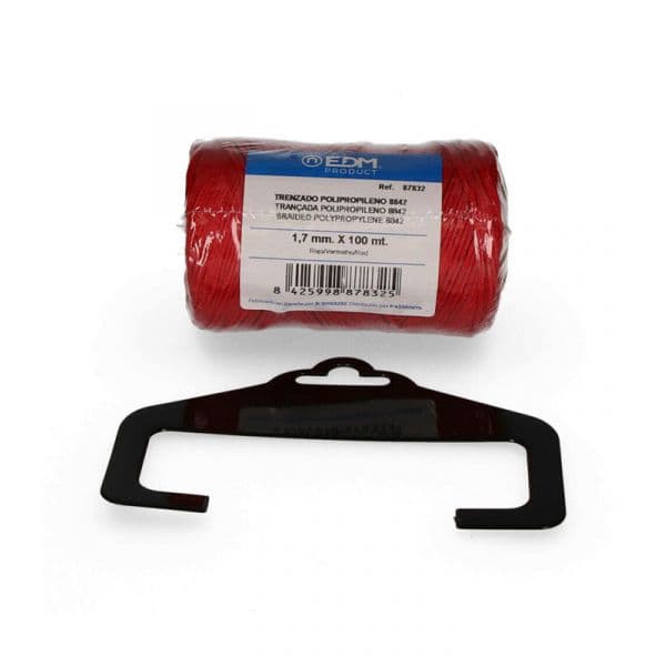 EDM Bobina Trenzada Polipropileno 8842 100Mts Rojo