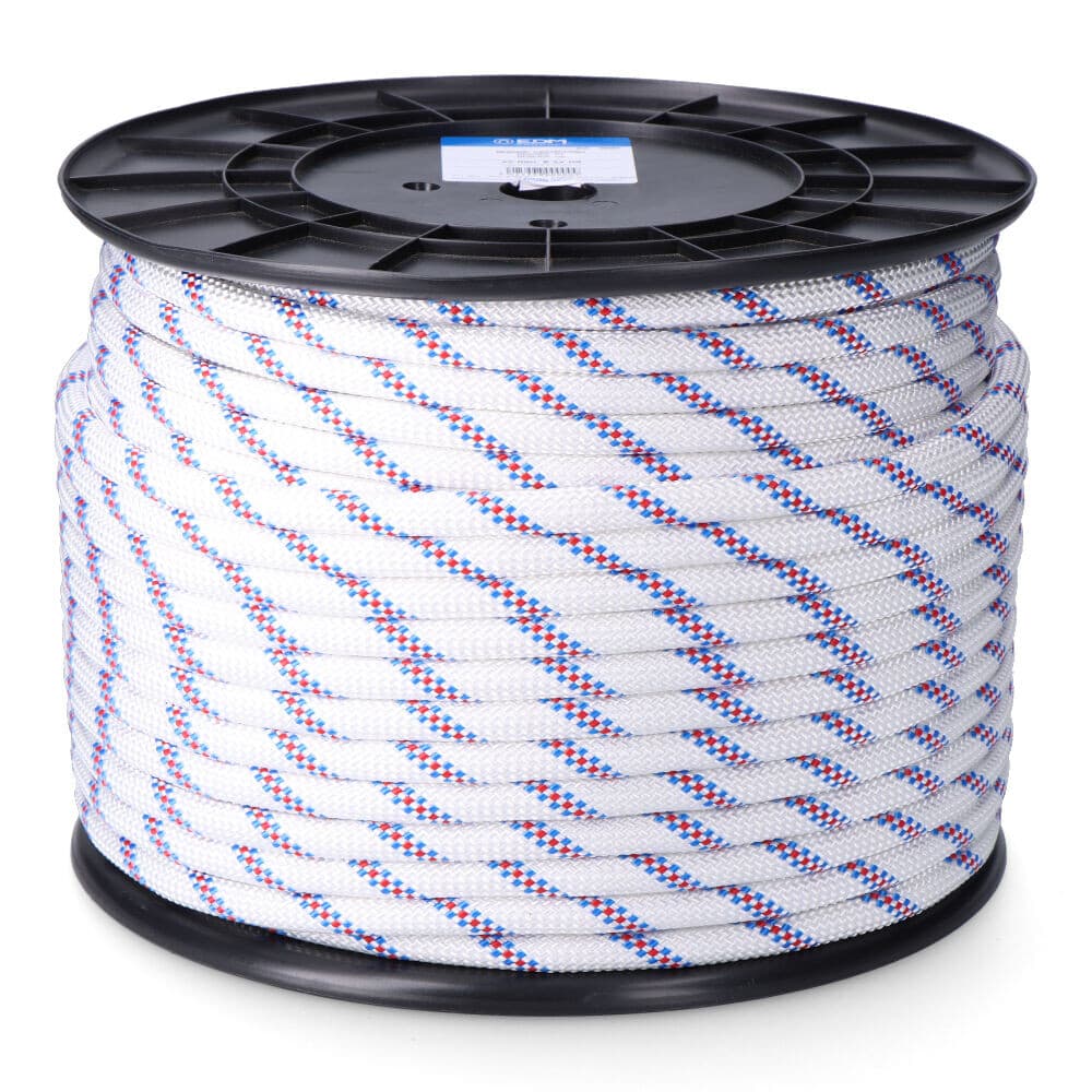 Adriça entrançada de poliéster branco distinta de 10 mm x 150 m