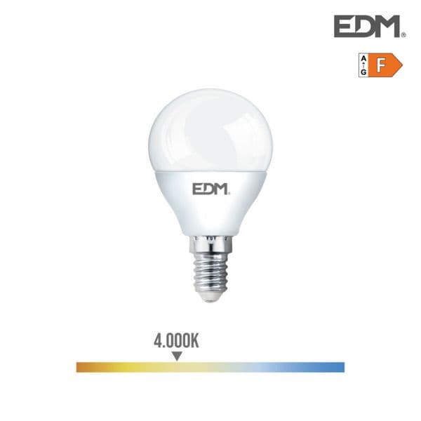 EDM Lâmpada Esferica Led E14 7w 600 Lm 4000k Luz Dia - EDM98342