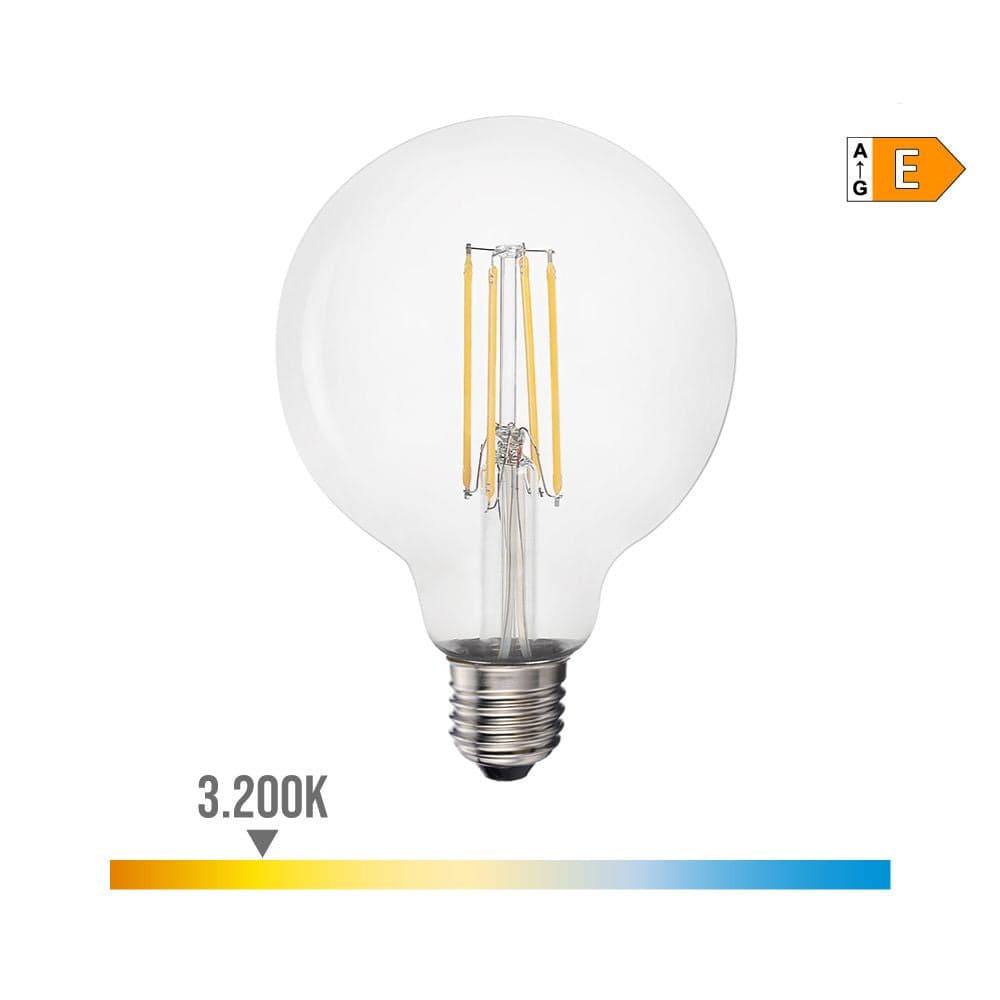 EDM Lampada Balão 95mm E27 6w 600lm 3200k Luz Quente - EDM98602