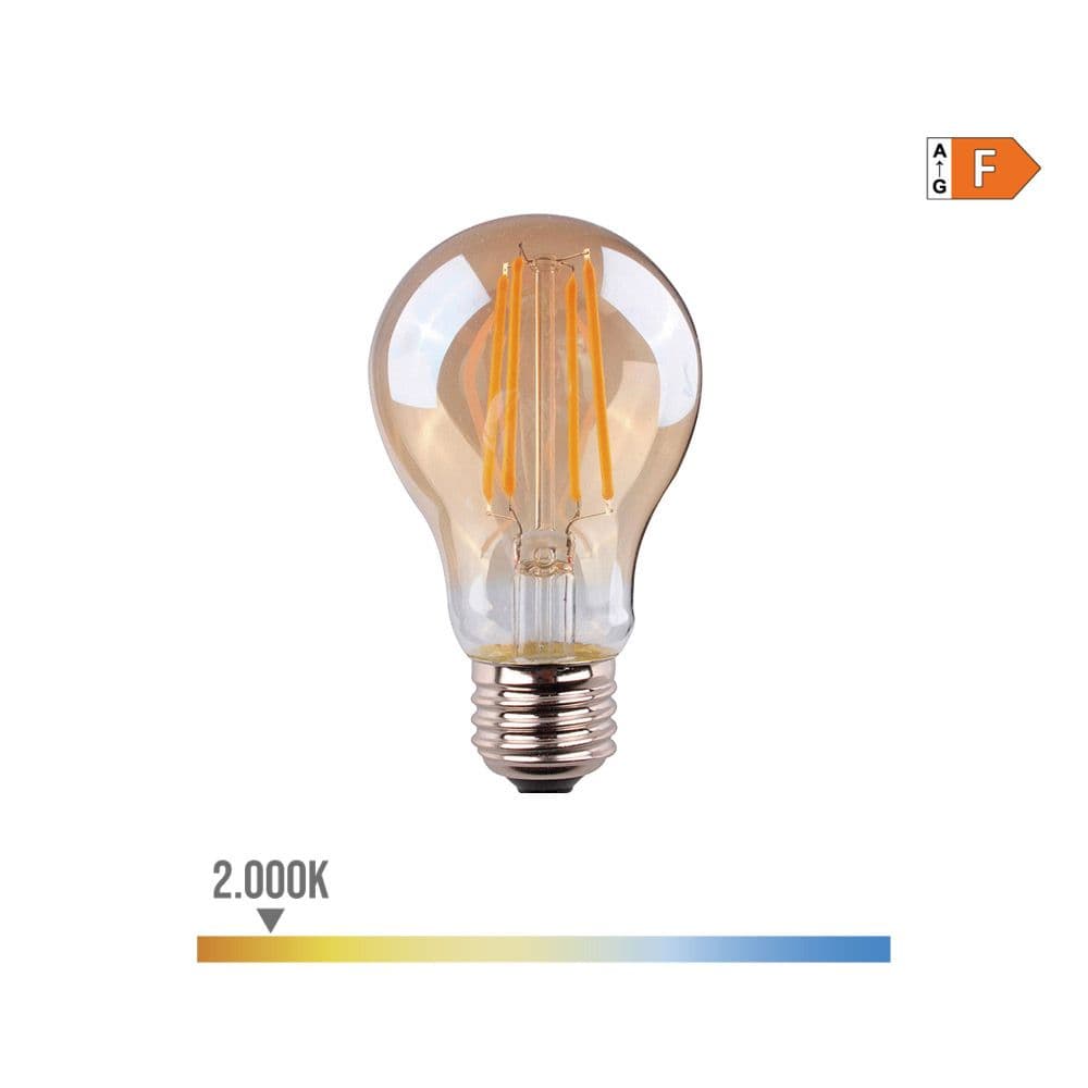 EDM Lampada Filamento Led Vidro Vintage E27 6w 2000k - EDM98625