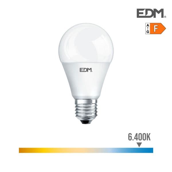 EDM Lâmpada Standard Led E27 15w 1521 Lm 6400k Luz Fri - EDM98706
