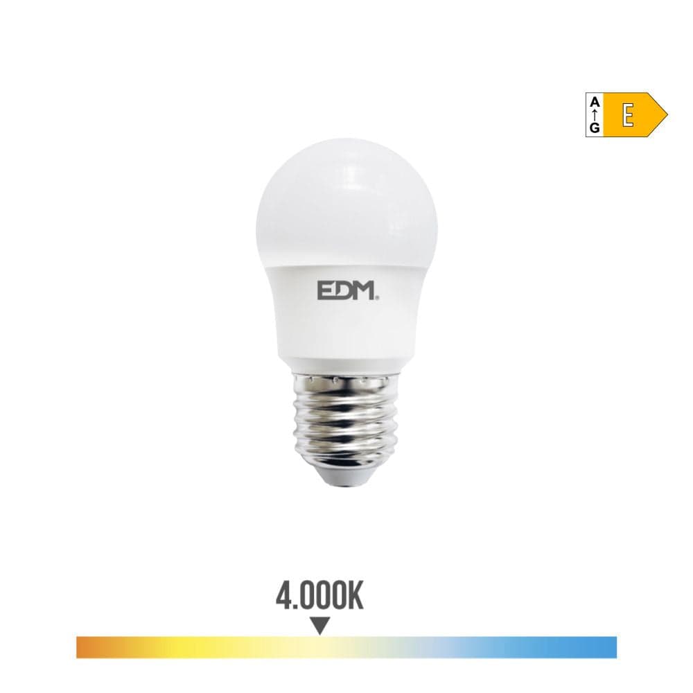 EDM Lâmpada Esferica LED E27 8.5W 940 Lm 4000K Luz Dia - ELK98726