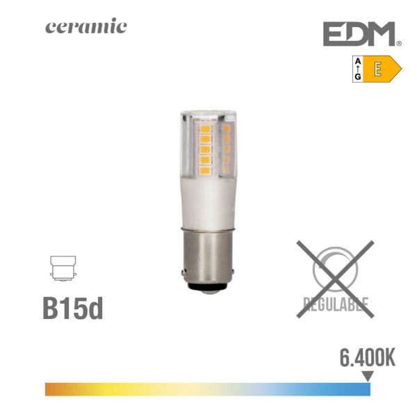 EDM Lâmpada Bayoneta Led B15d 5.5w 650 Lm 6400k - EDM98936