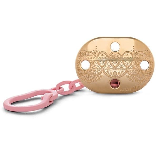 Suavinex Corrente Porta-Chupetas Premium Rosa