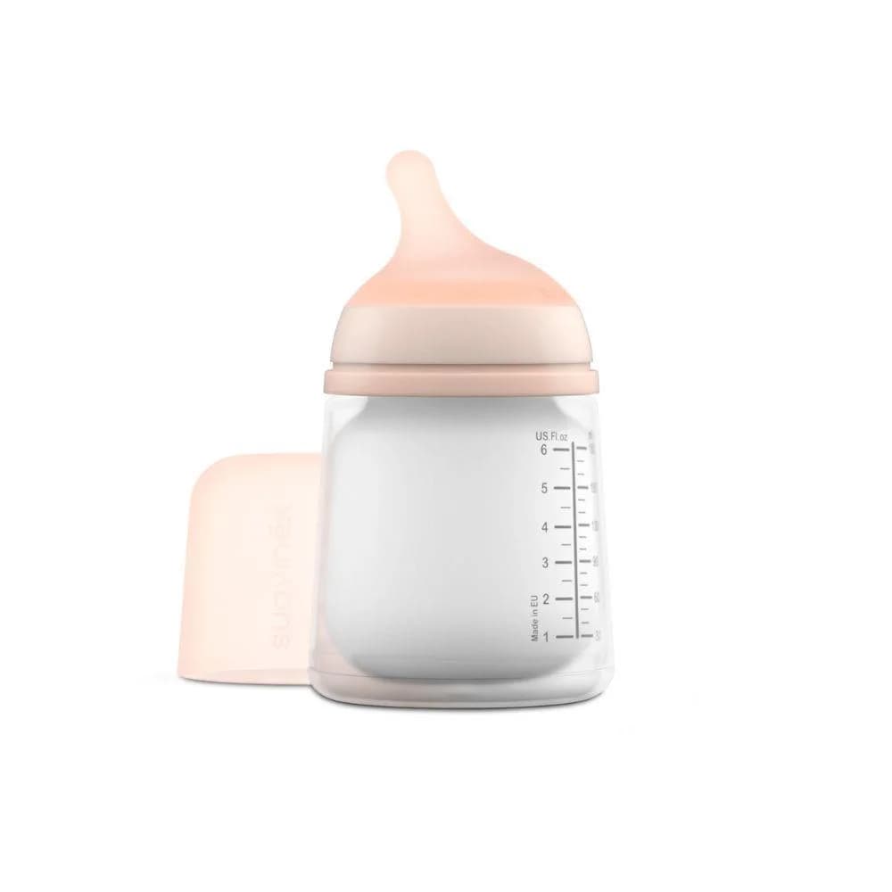 Suavinex Biberão Silicone ZeroZero Anti-Cólicas Fluxo Adaptável +0m Fair 180ml