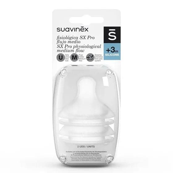 Suavinex Sx Pro 2 Tetinas Fisiológica Fluxo Médio
