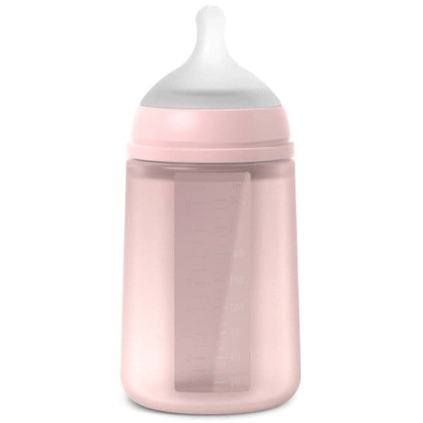 Suavinex Biberão Colour Essence SX Pro Tetina Silicone 3m+ 240ml Rosa
