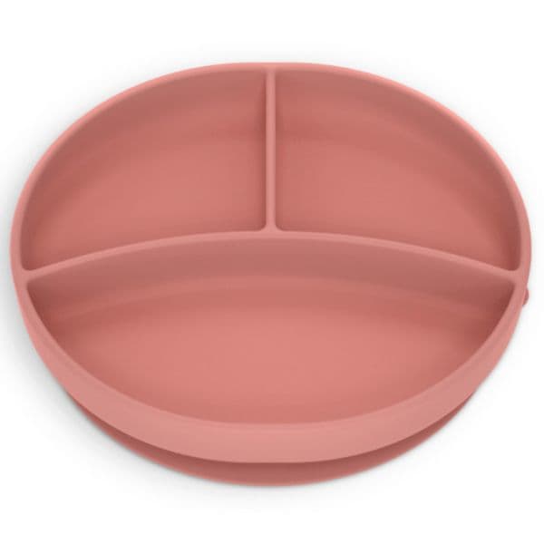 Suavinex Prato em Silicone com Divisórias Colour Essence Rosa +6m