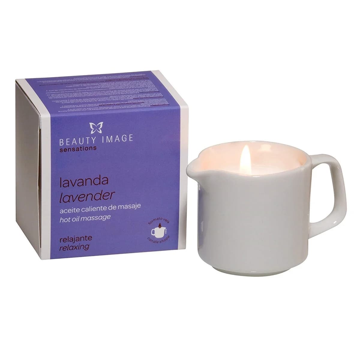 Vela Massagem Relaxante Beauty Image 80g - Lavanda