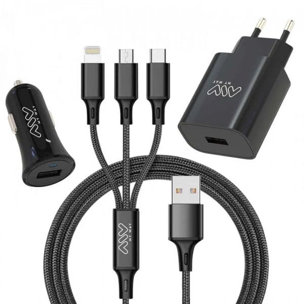 Myway Carregador 12W Black